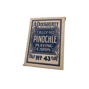 VINTAGE A Dougherty Tally-Ho Pinochle Playing Cards No. 43 Made In USA
